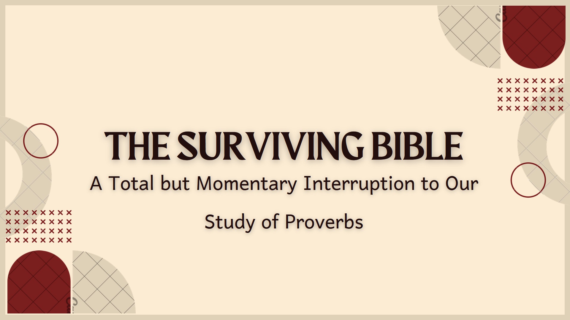 The Surviving Bible